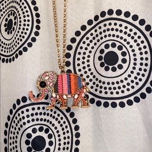 Wallflower elephant necklace
